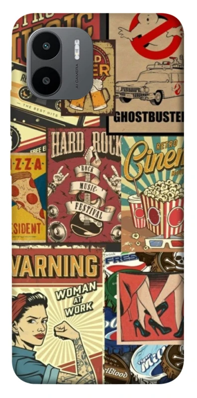 Чохол на Xiaomi Redmi A1+ / Poco C50 / A2+ Retro collage ver.2 фото 1 з 1