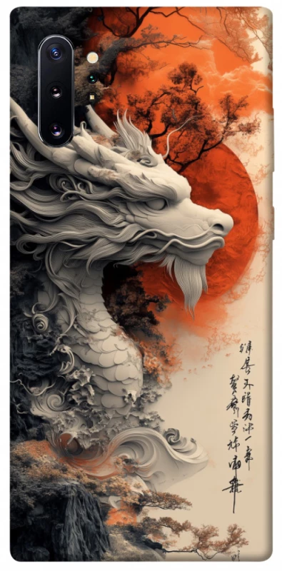 Чехол на Samsung Galaxy Note 10 Plus white dragon фото 1 из 1