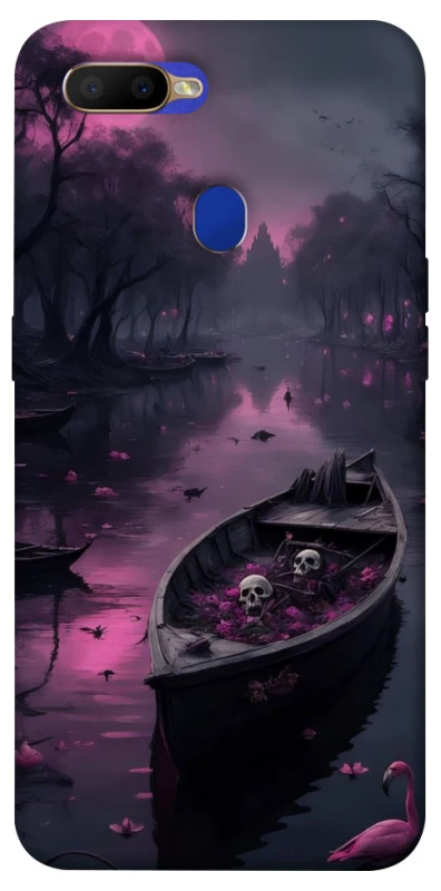 Чохол на Oppo A5s Boat and flamingo фото 1 з 1