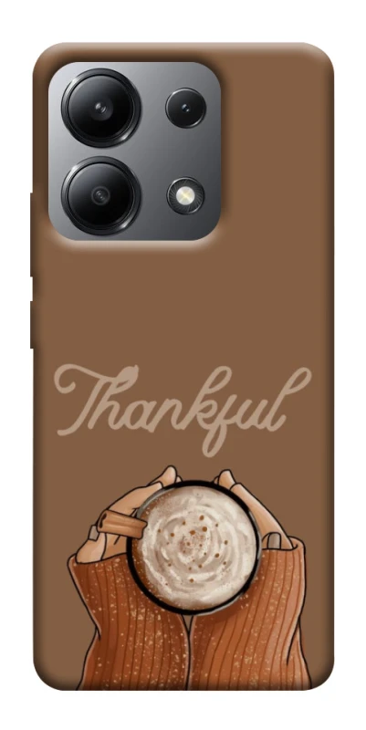 Чехол на Xiaomi Redmi Note 13 4G Thankful coffee фото 1 из 1