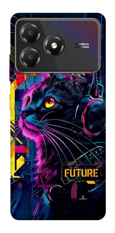 Чехол на ZTE Blade A36 Cyber Cat v2 фото 1 из 1