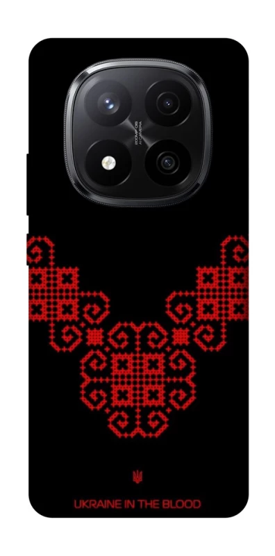 Чохол на Xiaomi Redmi Note 14 Pro+ 5G Чорно-червона вишиванка фото 1 з 1