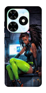 Чохол на TECNO Spark Go 2024 Cyber girl фото 1 з 1