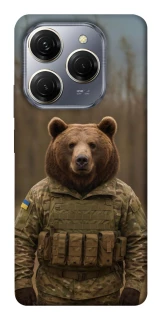 Чехол на TECNO Spark 20 Pro Медведь защитник фото 1 из 1