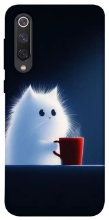 Чохол на Xiaomi Mi 9 SE Чохол кіт з кавою фото 1 з 1