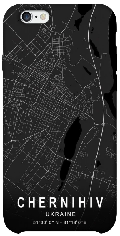 Чохол на Apple iPhone 6/6s (4.7") Chernihiv map фото 1 з 1
