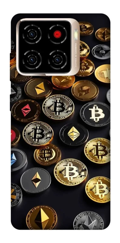 Чехол на ZTE Blade A56 Many coins фото 1 из 1