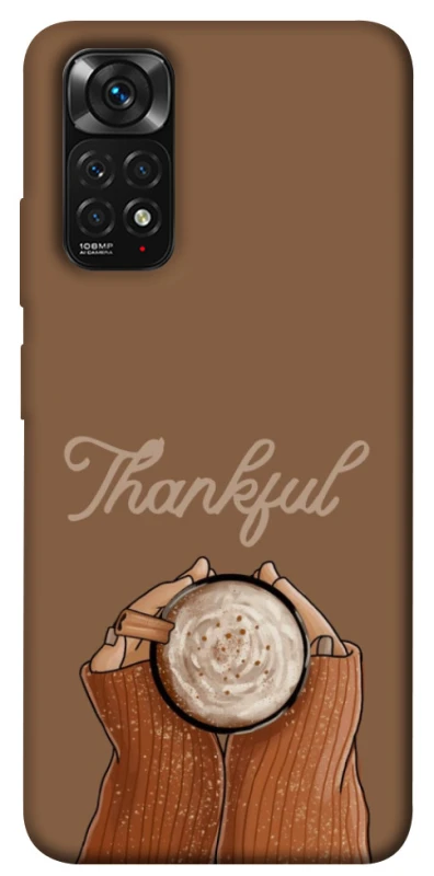 Чохол на Xiaomi Redmi Note 11 (Global) / Note 11S Thankful coffee фото 1 з 1