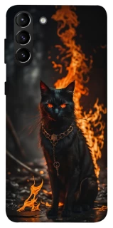 Чехол на Samsung Galaxy S21+ Огненный кот фото 1 из 1
