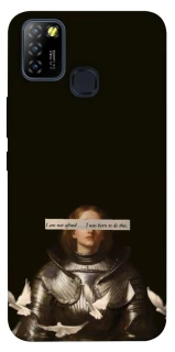 Чехол на Infinix Hot 10 Lite Not afraid фото 1 из 1