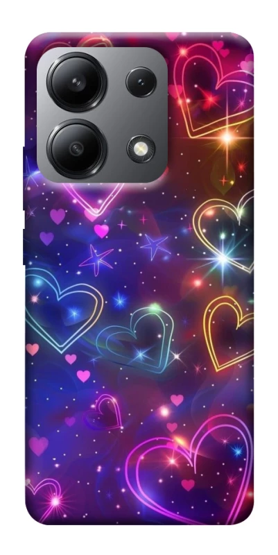 Чохол на Xiaomi Redmi Note 13 4G Drawn hearts фото 1 з 1
