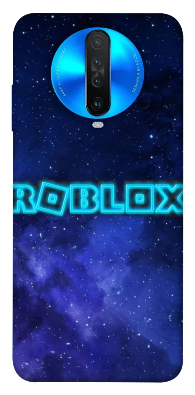 Чехол на Xiaomi Redmi K30 Roblox Space Logo Blue фото 1 из 1