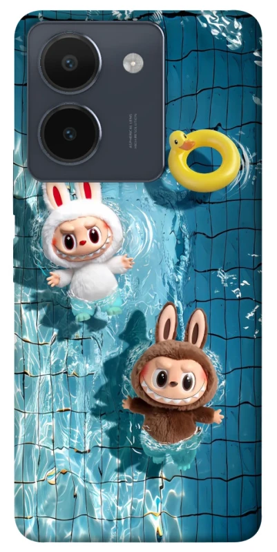 Чохол на Vivo Y36 Labubu in the pool фото 1 з 1