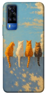Чехол на Vivo Y51a cats on wall фото 1 Чехол на Vivo Y51a cats on wall фото 1 из 1