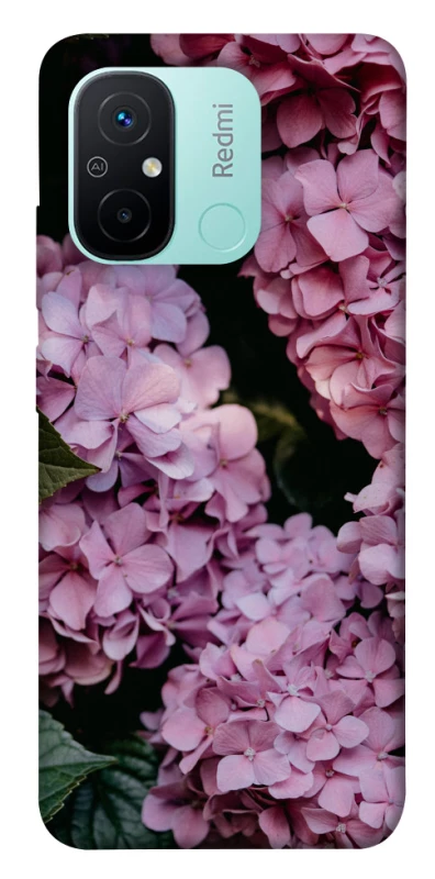Чохол на Xiaomi Redmi 12C / Poco C55 Рожеві гартензії фото 1 з 1