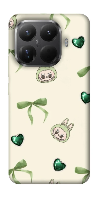 Чохол на Xiaomi 15T Pro Labubu Green Heart фото 1 з 1