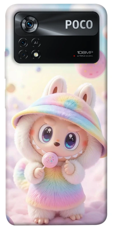 Чохол на Xiaomi Poco X4 Pro 5G Candy Labubu фото 1 з 1