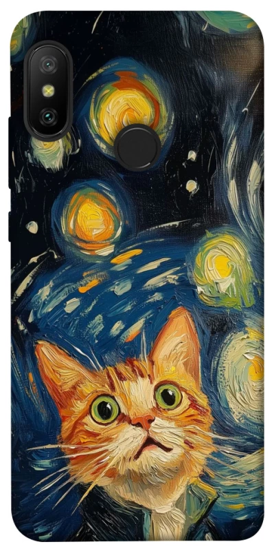 Чохол на Xiaomi Mi A2 Lite / Xiaomi Redmi 6 Pro paint cat фото 1 з 1