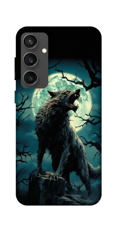 Чохол на Samsung Galaxy S24 FE Вовк під місяцем фото 1 з 1