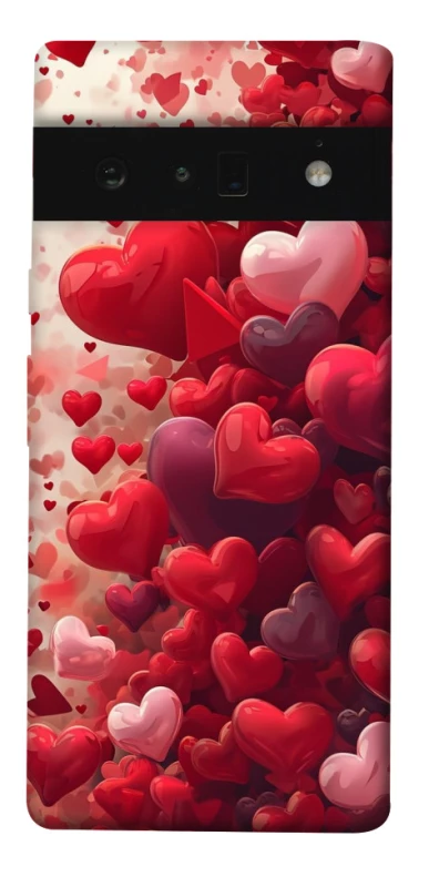 Чохол на Google Pixel 6 Pro Many hearts фото 1 з 1