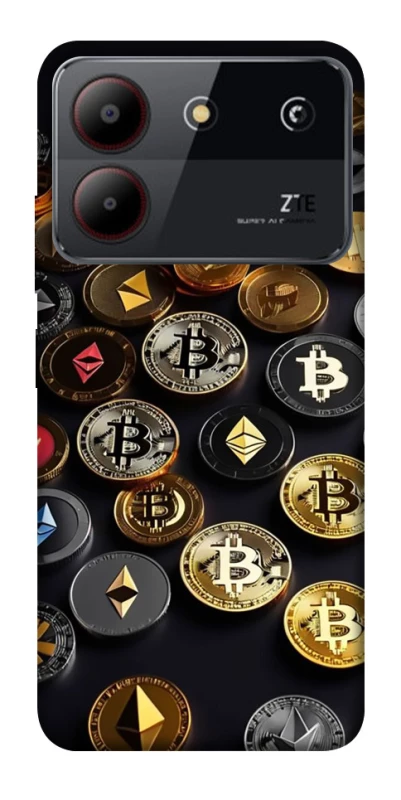 Чохол на ZTE Blade A54 4G Many coins фото 1 з 1