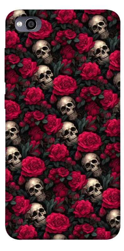Чехол на Xiaomi Redmi 4a Черепа и розы фото 1 из 1