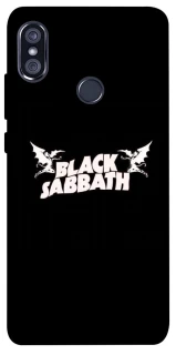 Чехол на Xiaomi Redmi Note 5 Pro / Note 5 (AI Dual Camera) Black Sabbath logo ver.2 фото 1 из 1