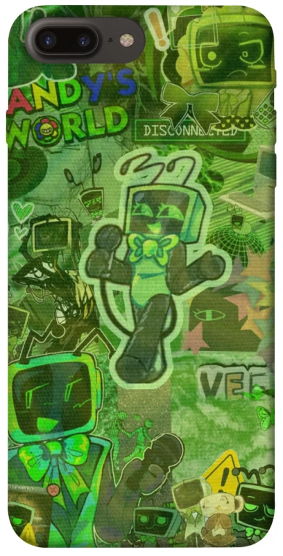 Чохол на Apple iPhone 7 plus / 8 plus Dandysworld tv green theme фото 1 з 1