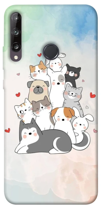Чохол на Huawei P40 Lite E Funny Pets ver.2 фото 1 з 1