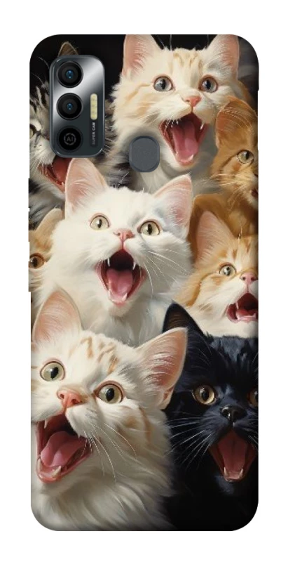 Чохол на TECNO Spark 7 Коти фото 1 з 1