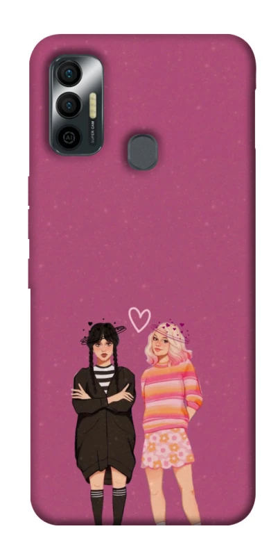 Чехол на TECNO Spark 7 Raven & Rainbow Wednesday фото 1 из 1