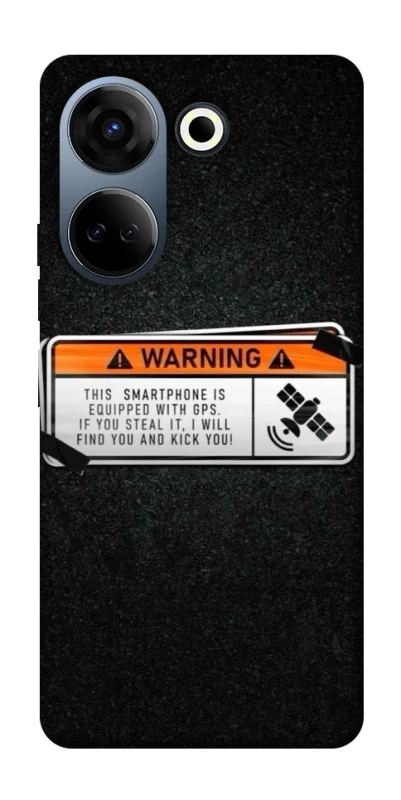 Чехол на TECNO Camon 20 Pro (CK7n) Warning фото 1 из 1