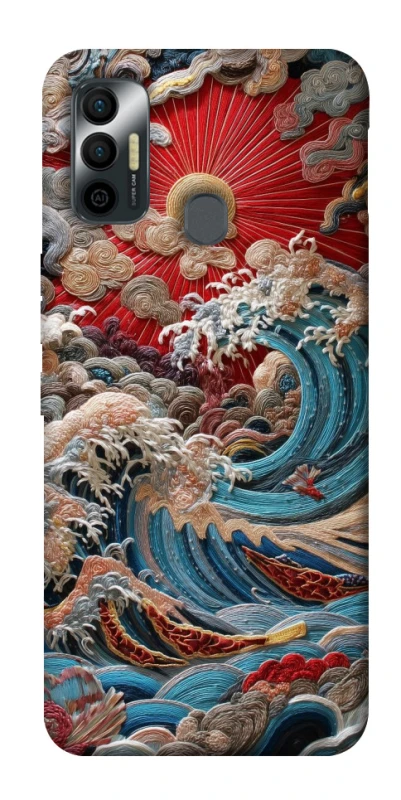 Чехол на TECNO Spark 7 Japa wave ver.2 фото 1 из 1