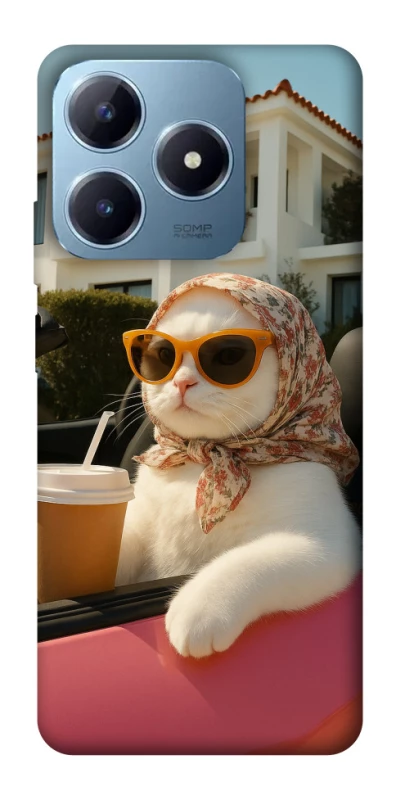 Чохол на Realme C63 Stylish Cat Cruise фото 1 з 1