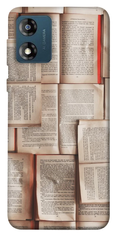 Чохол на Motorola Moto E13 Книги фото 1 з 1