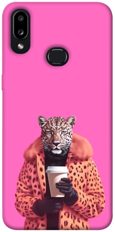 Чехол на Samsung Galaxy A10s Леопард с кофе фото 1 из 1