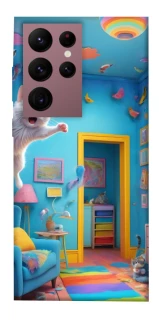 Чохол на Samsung Galaxy S22 Ultra crazy cat фото 1 з 1