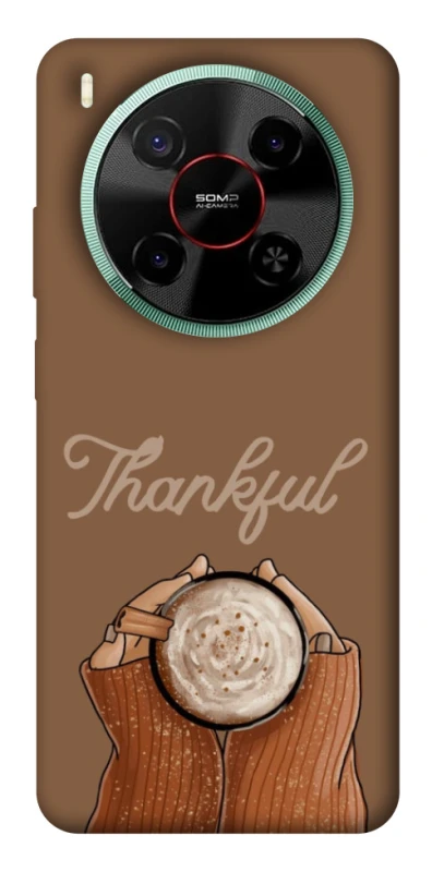 Чохол на ZTE Nubia V70 Max Thankful coffee фото 1 з 1