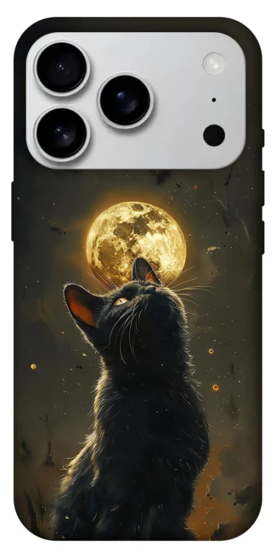 Чохол на Apple iPhone 17 Pro Max (6.9") Кіт під місяцем v2 фото 1 з 1