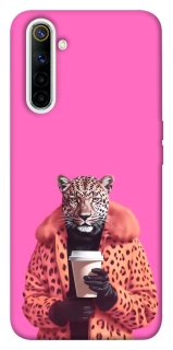 Чехол на Realme 6 Леопард с кофе фото 1 из 1
