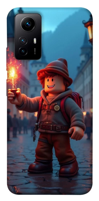Чохол на Xiaomi Redmi Note 12S Roblox Fire Logo Blue Flames фото 1 з 1