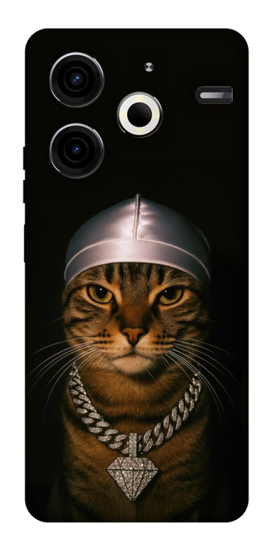 Чехол на TECNO Pova 6 Neo (LI6) Cat in Bling фото 1 из 1