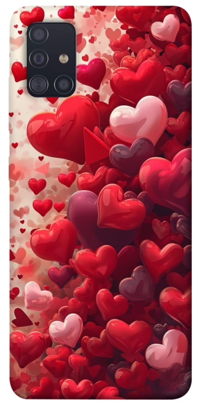 Чохол на Samsung Galaxy A51 Many hearts фото 1 з 1
