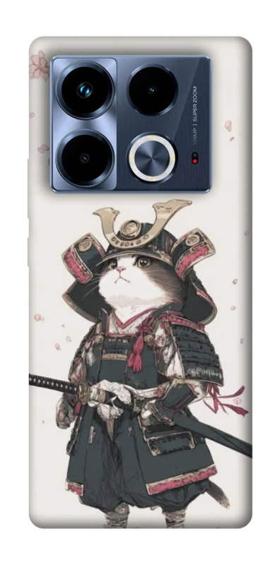 Чохол на Infinix Note 40 4G Samurai Cat Warrior фото 1 з 1