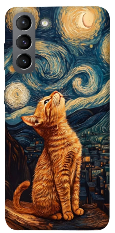 Чохол на Samsung Galaxy S21 van gogh cat фото 1 з 1