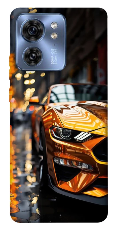 Чохол на Motorola Edge 40 Golden sports car фото 1 з 1
