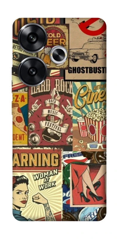 Чохол на Xiaomi Poco F6 Retro collage ver.2 фото 1 з 1