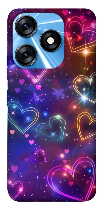Чохол на TECNO Spark 10 Drawn hearts фото 1 з 1