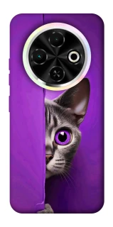 Чехол на TECNO Spark 30C Кот-подглядыватель фото 1 Чехол на TECNO Spark 30C Кот-подглядыватель фото 1 из 1
