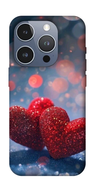 Чехол на Apple iPhone 16 Pro Red hearts фото 1 из 1